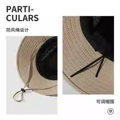 俞兆林 宽帽檐遮脸显脸小盆户外出行钓鱼登山骑行沙漠徒步防紫外线遮阳速干透气防晒 聚酯纤维 渔夫帽 男女同款情侣款