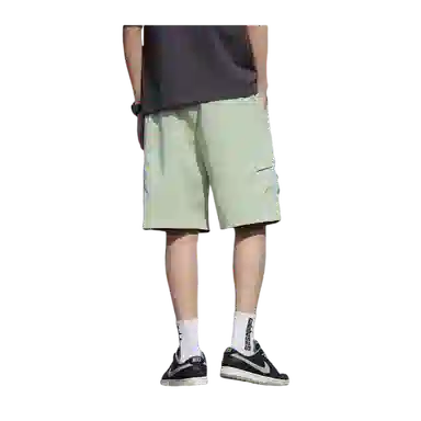 北极绒 时尚舒适潮流裤子运动五分裤薄款宽松户外速干冰丝潮牌休闲短裤 男款