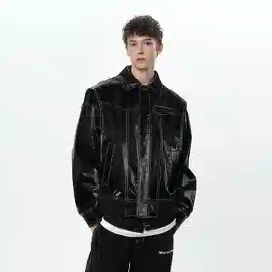 BJHG Cleanfit PU Flight Jacket
