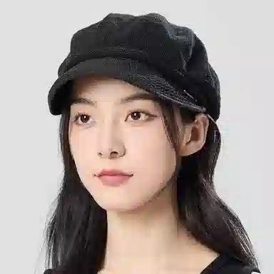 【贝壳标】 玖慕 透气立体耐用 亚麻 贝雷帽 女款