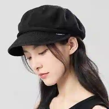 【贝壳标】 玖慕 透气立体耐用 亚麻 贝雷帽 女款