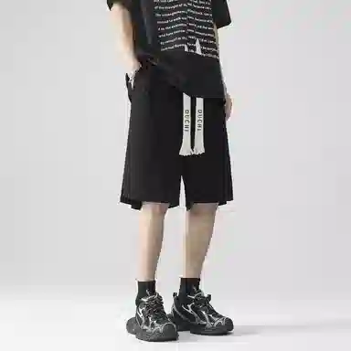 独驰 美式高街垂顺五分休闲短裤 男女同款