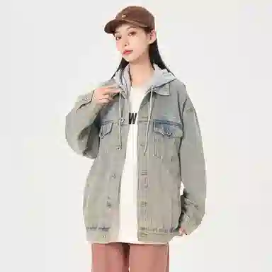 Paddington Bear Retro Denim Hoodie Jacket