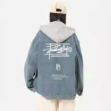 Paddington Bear Retro Denim Hoodie Jacket