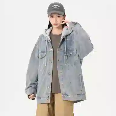 Paddington Bear Retro Denim Hoodie Jacket