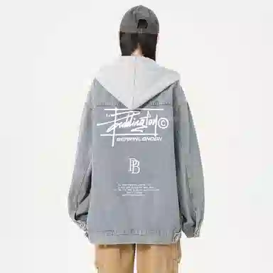 Paddington Bear Retro Denim Hoodie Jacket