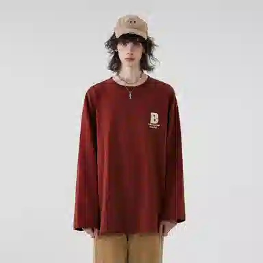 BJHG Basic Embroidered Long Sleeve Tee