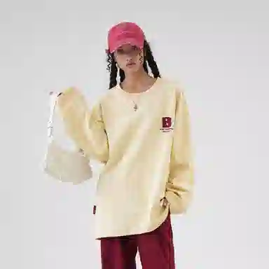 BJHG Basic Embroidered Long Sleeve Tee