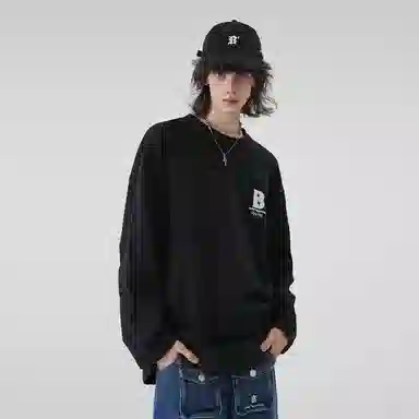 BJHG Basic Embroidered Long Sleeve Tee
