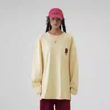 BJHG Basic Embroidered Long Sleeve Tee