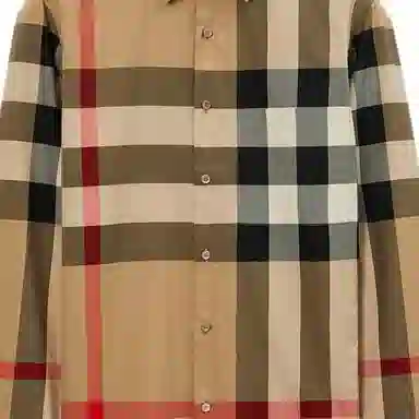 Burberry Check Shirt Beige