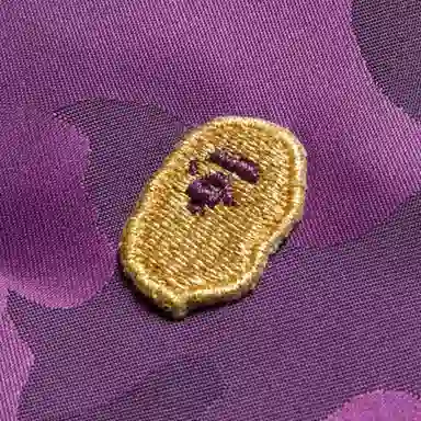 A BATHING APE BAPE Color Camo Padded China Jacket Purple