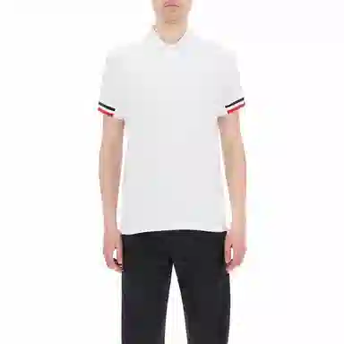 Moncler SS22 White Polo