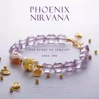 【财貌双全】 凤凰涅磐 扎基拉姆女财神 转运珠新中式如意祥云原创设计小众高级感#好运 水晶 手串 女款