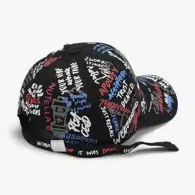 啄木鸟 涂鸦棒球青年街头印花嘻哈帽休闲遮阳 棉 鸭舌帽 男女同款情侣款