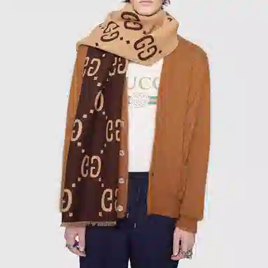 Gucci Scarf Brown/Beige