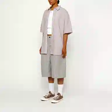 Stussy Boxy SS Shirt 8 Ball Stripe