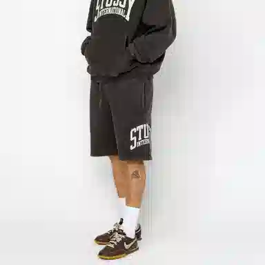 Stussy SS24 FLEECE SHORT INTERNATIONAL Logo