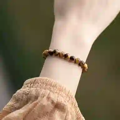 嘉福莱 闪电黄虎眼 神秘黑金 精致轻奢简约小众 时尚潮流百搭 琉璃 手串 男女同款情侣款