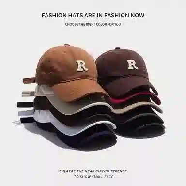 啄木鸟 大头围显脸小运动防晒韩版 棉 鸭舌帽 男女同款情侣款