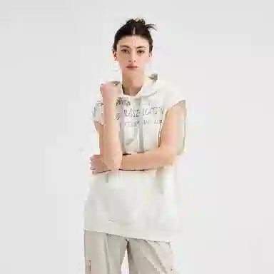 Organic Emotion Sleeveless Hoodie Tee