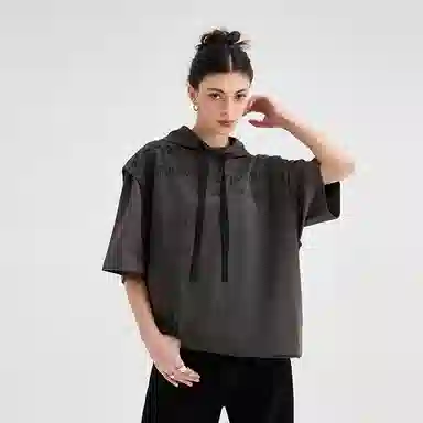 Organic Emotion Sleeveless Hoodie Tee