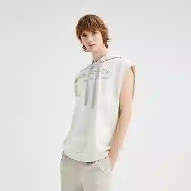 Organic Emotion Sleeveless Hoodie Tee