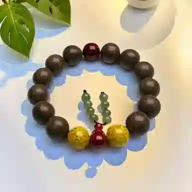 喜宝春花 古法 进宝 平安喜乐 新中式国风复古小众 招财纳福 合香珠 手串 男女同款情侣款