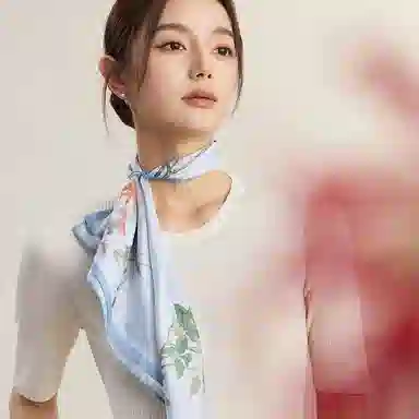 上海故事 十二花令印花百搭真丝小方巾礼盒装 丝巾 女款