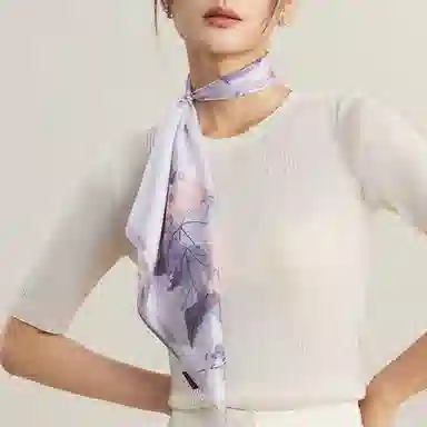 上海故事 十二花令印花百搭真丝小方巾礼盒装 丝巾 女款