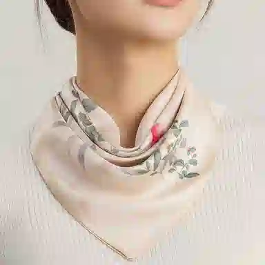 上海故事 十二花令印花百搭真丝小方巾礼盒装 丝巾 女款