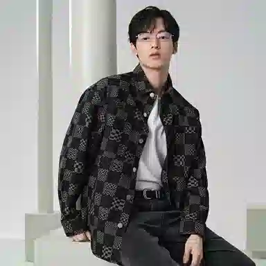 GXG Checkered Jacquard Shirt