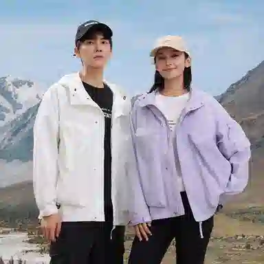 鸭鸭 山系户外工装大口袋宽松时尚百搭连帽夹克外套 男女同款