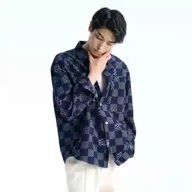 GXG Checkered Jacquard Shirt