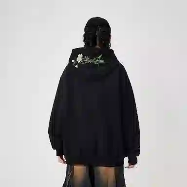萌芽熊 植物花卉连帽舒适透气百搭休闲宽松卫衣 男女同款