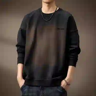 贵色 复古圆领长袖卫衣 男款