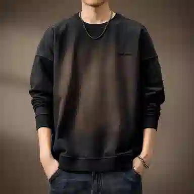 贵色 复古圆领长袖卫衣 男款