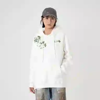 萌芽熊 植物花卉连帽舒适透气百搭休闲宽松卫衣 男女同款