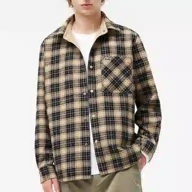 Lacoste Flannel Shirt Khaki