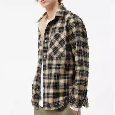 Lacoste Flannel Shirt Khaki