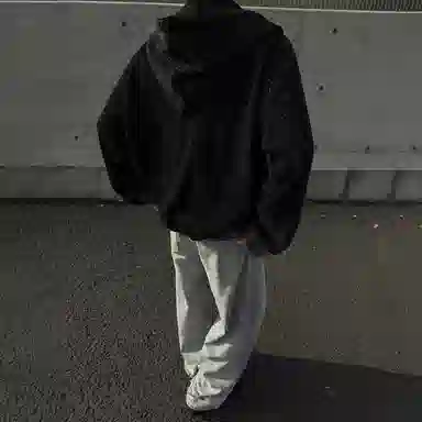 冰飞 美式复古高街宽松连帽夹克外套 男女同款