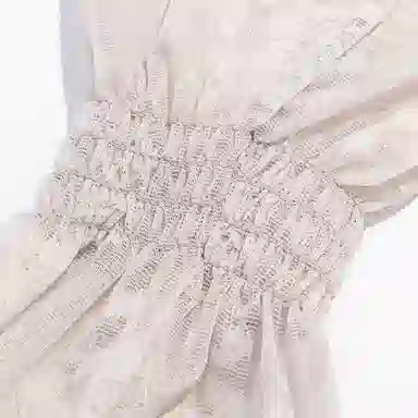 上海故事 冰丝袖套 春秋蕾丝宽松透气泡泡袖灯笼冰袖开车骑行遮阳护臂手套 锦纶 氨纶 防晒袖 女款