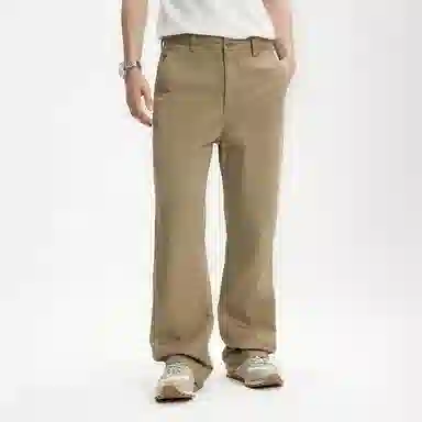 膨胀潮牌 潮牌修身中腰纯色工装休闲裤 男女同款