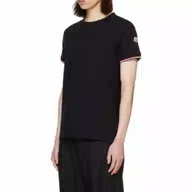 Moncler 3-Color Trimmed Cotton T-Shirt T