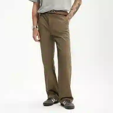 膨胀潮牌 潮牌修身中腰纯色工装休闲裤 男女同款