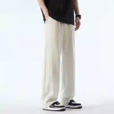 王者荣耀 鲁班七号星空梦想款 美式校园风卫裤户外跑步篮球品牌字母刺绣标系带百搭宽松垂感透气舒适直筒织带休闲裤 男女同款