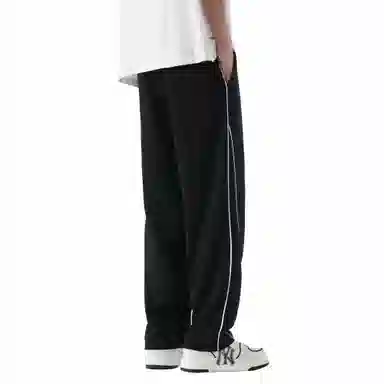 王者荣耀 鲁班七号星空梦想款 美式校园风卫裤户外跑步篮球品牌字母刺绣标系带百搭宽松垂感透气舒适直筒织带休闲裤 男女同款