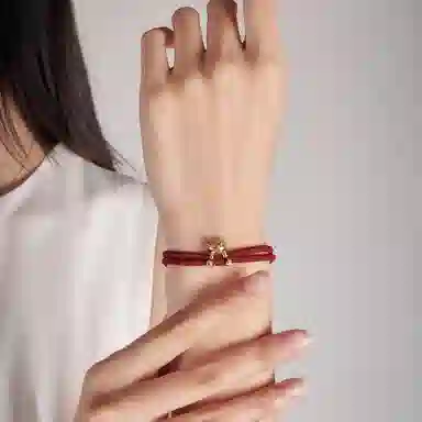 大英博物馆 巴斯特系列 拥抱  红色蓝色 尼龙绳 手绳 男女同款情侣款