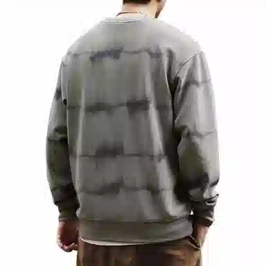 格蓝鹿 高端复古潮牌宽松圆领卫衣 男款