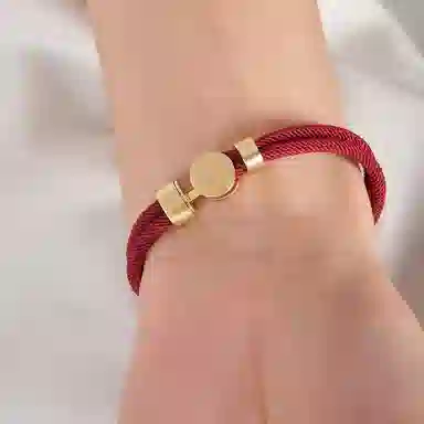 大英博物馆 巴斯特系列 拥抱  红色蓝色 尼龙绳 手绳 男女同款情侣款